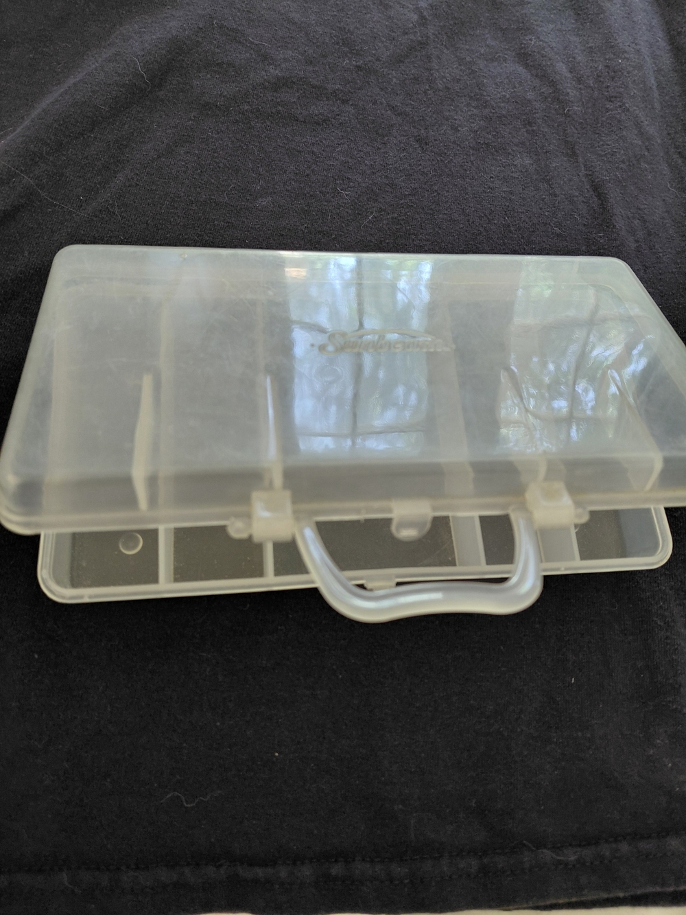 Sunbeam Vintage Hinged Plastic Organizer with Handle